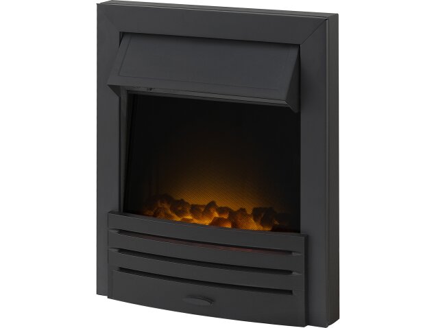 Adam Eclipse Electric Fire in Black with Remote Control