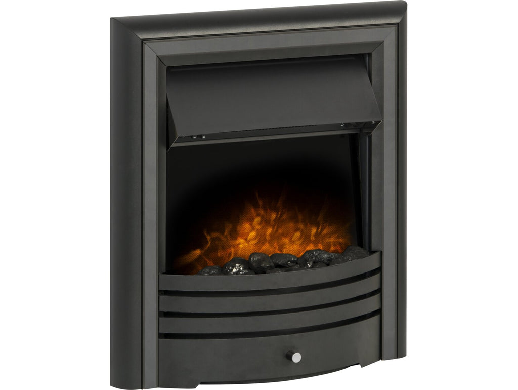 Adam Cambridge Coal Electric Fire in Black