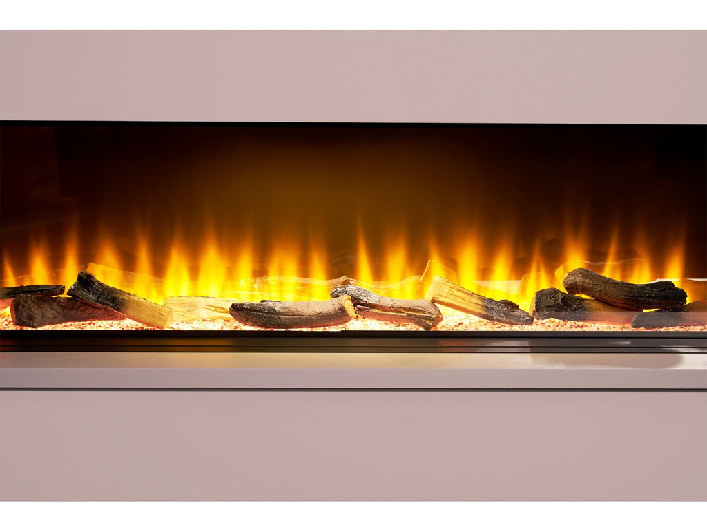 Adam Sahara Fully Inset Media Wall Electric Fire, 51 Inch