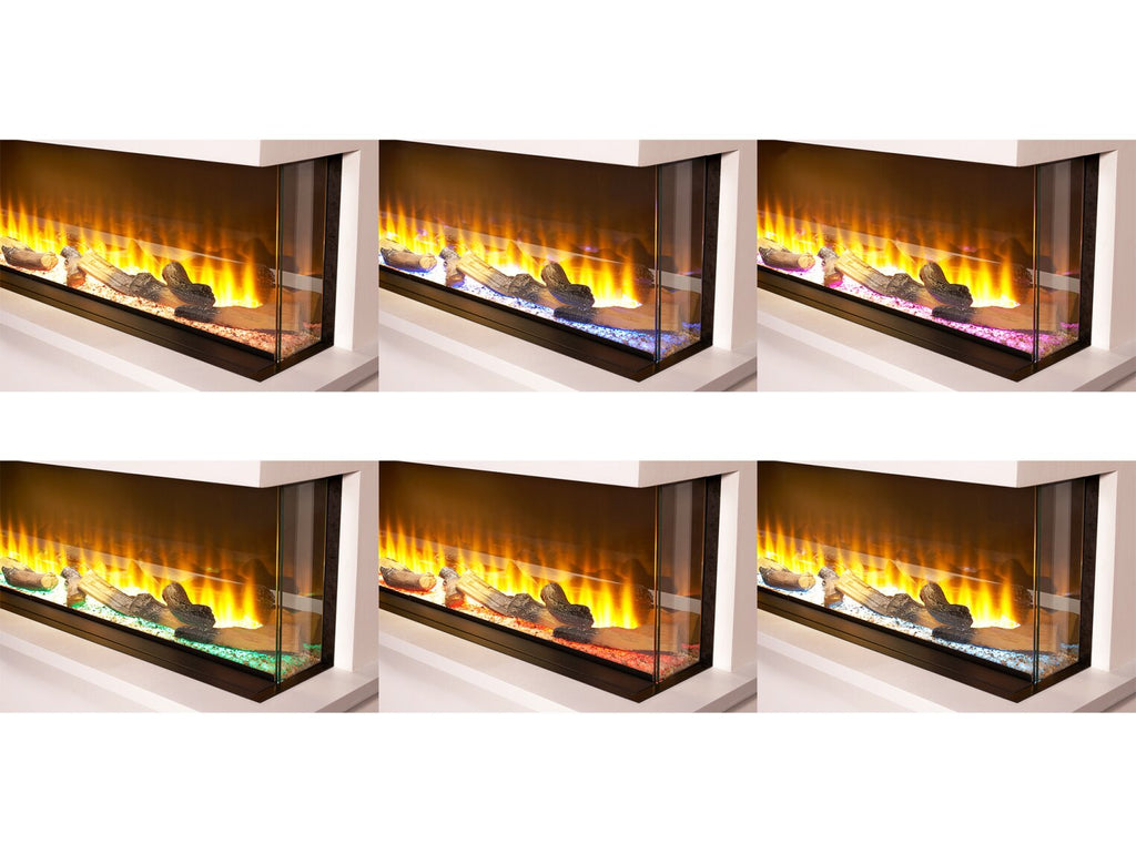 Adam Sahara Panoramic Media Wall Electric Fire, 51 Inch