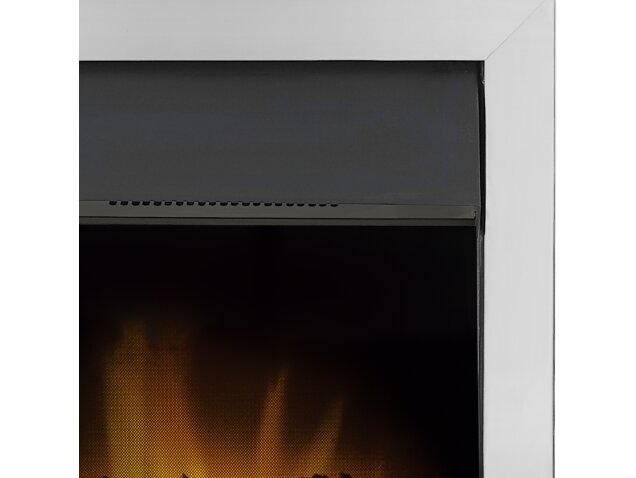 Adam Eclipse Electric Fire in Chrome with Remote Control