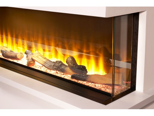 Adam Sahara Panoramic Media Wall Electric Fire, 31 Inch