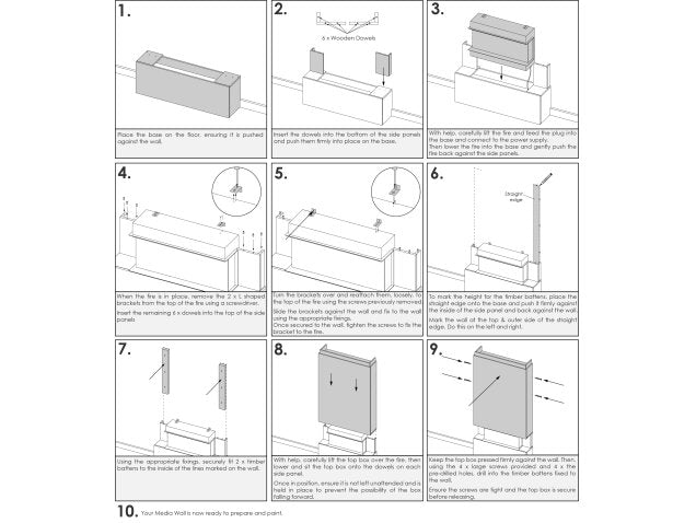 Adam Sahara Pre-Built Panoramic Media Wall 1 & Fire