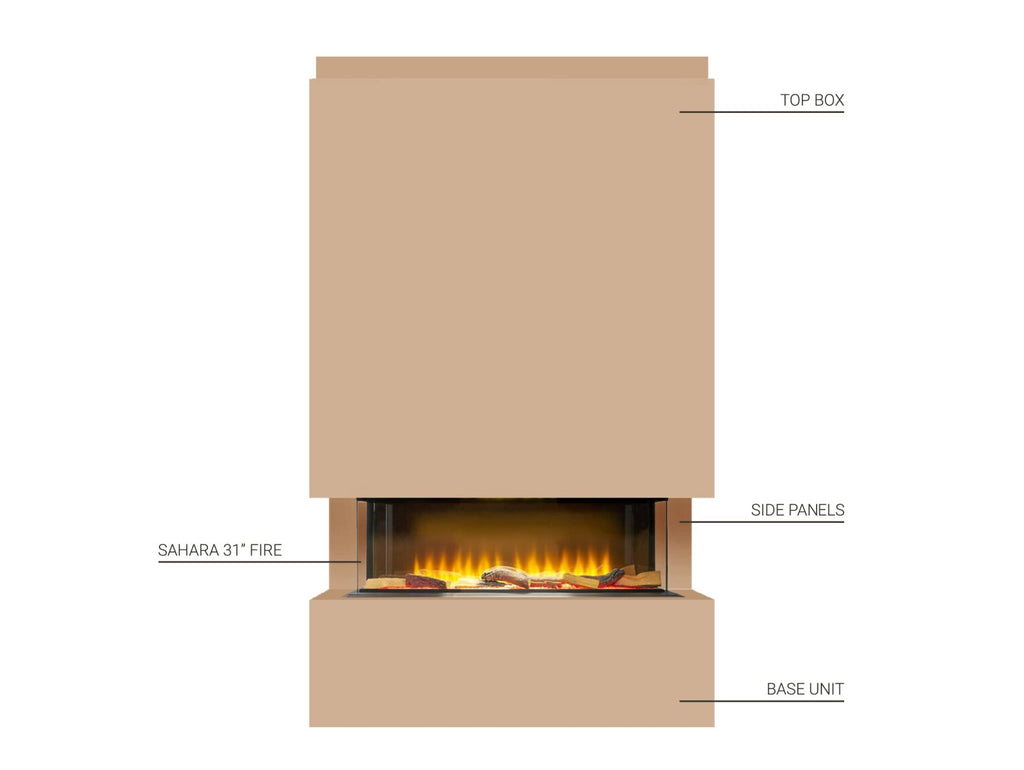 Adam Sahara Pre-Built Panoramic Media Wall 1 & Fire