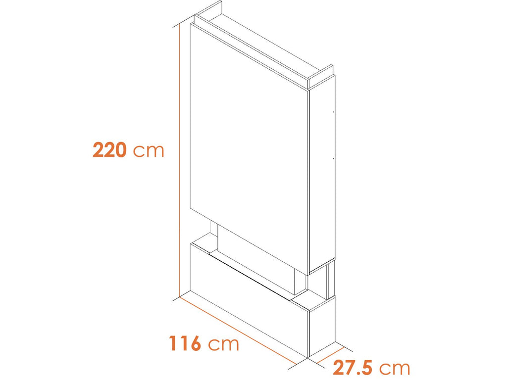 Adam Sahara Pre-Built Panoramic Media Wall 1 & Fire