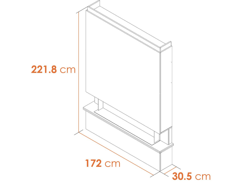 Adam Sahara Pre-Built Panoramic Media wall 3 & Fire