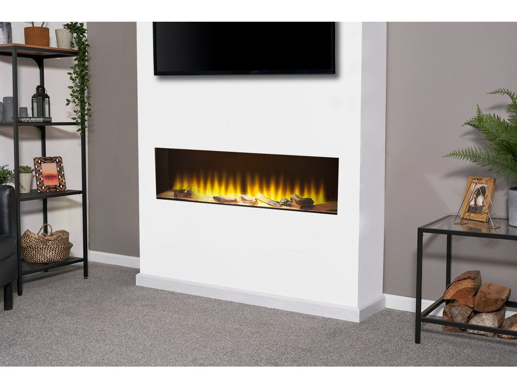 Adam Sahara Fully Inset Media Wall Electric Fire, 51 Inch