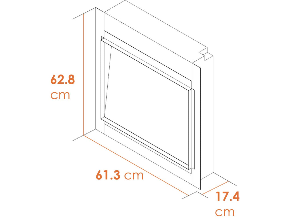 Acantha Aspire 50 SQ Fully Inset Media Wall Electric Fire