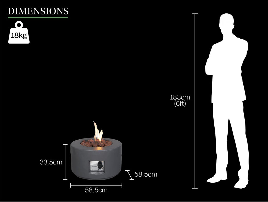 Field & Flame Canna Gas Fire Pit