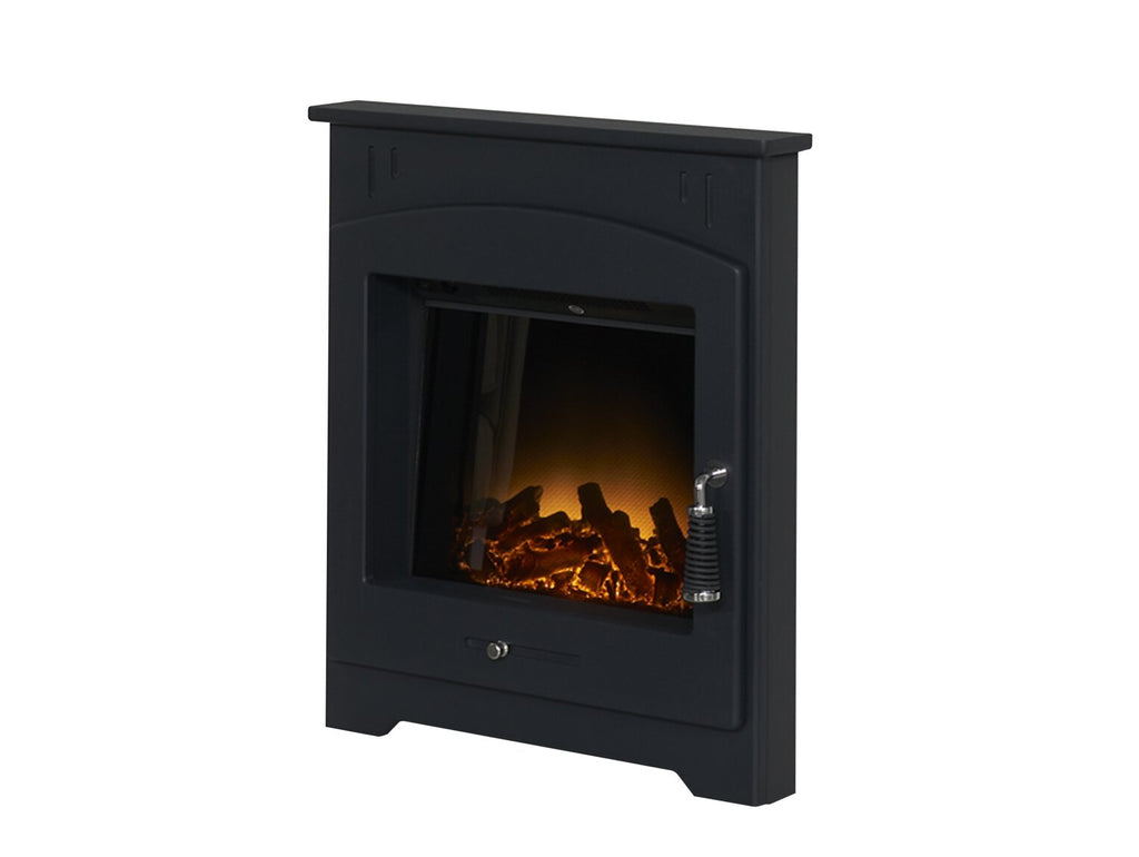 Adam Holston Electric Inset Stove in Black with Remote Control