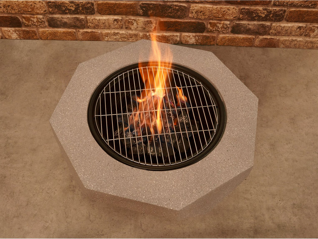Field & Flame Rhoda Wood Burning BBQ Fire Pit