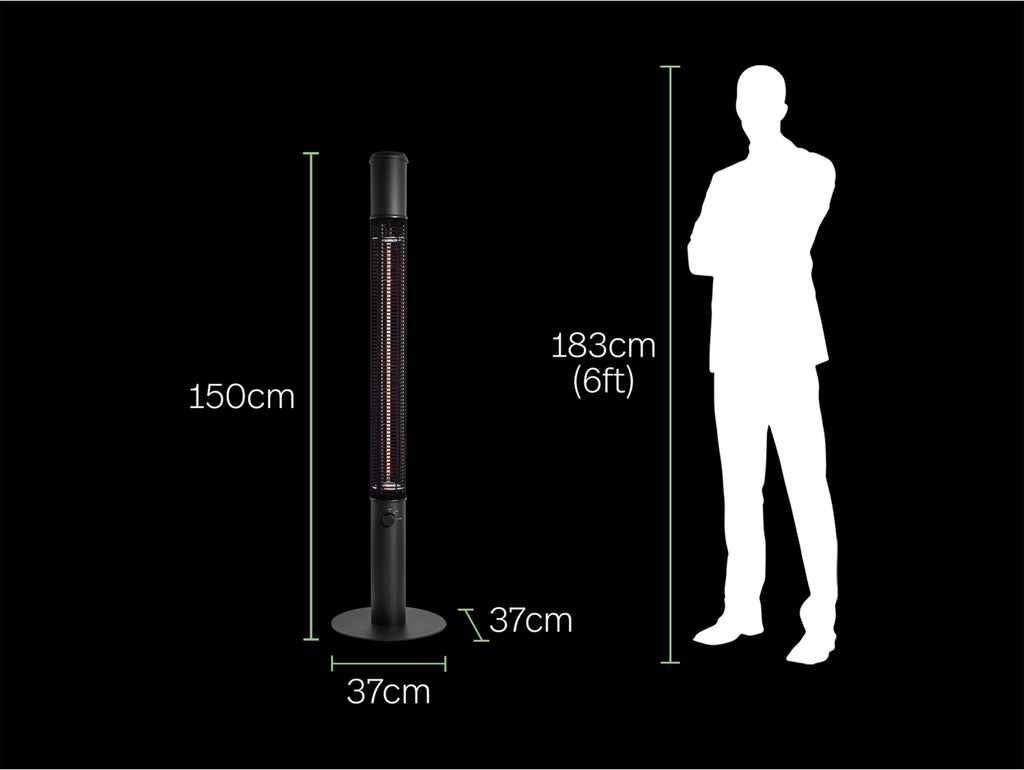 Field & Flame Carmanah 1500W Electric Patio Heater