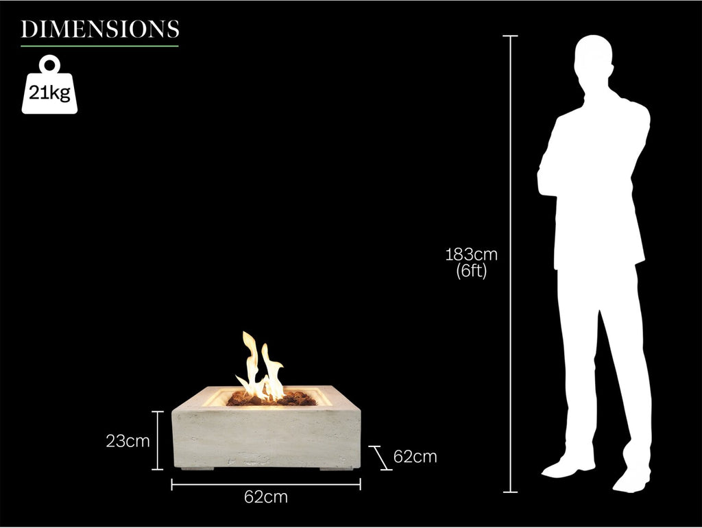 Field & Flame Mazus Gas Fire Pit