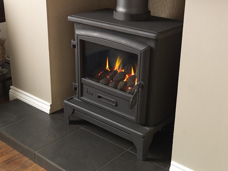 Valore Ridlington Gas Stove Coal - Remote