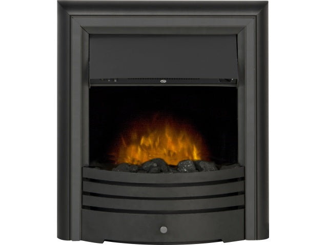 Adam Cambridge Coal Electric Fire in Black