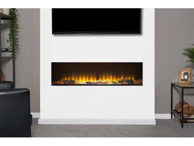 Adam Sahara Fully Inset Media Wall Electric Fire, 51 Inch